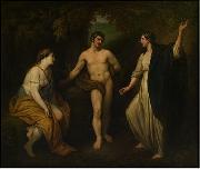 Benjamin West Choice of Hercules between Virtue and Pleasure oil painting on canvas